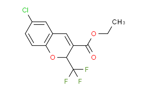 CAS No. 215123-85-6, Ethyl 6-chloro-2-(trifluoromethyl)-2H-chromene-3-carboxylate