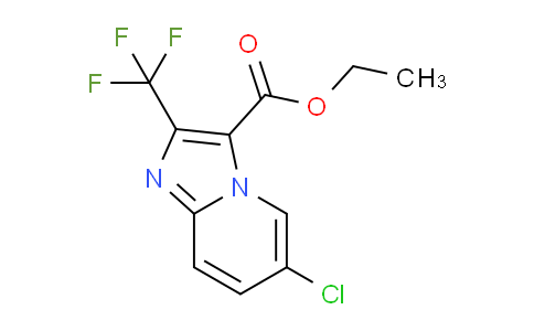 CAS No. 420130-58-1, Ethyl 6-chloro-2-(trifluoromethyl)imidazo[1,2-a]pyridine-3-carboxylate