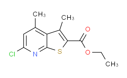 CAS No. 923738-50-5, Ethyl 6-chloro-3,4-dimethylthieno[2,3-b]pyridine-2-carboxylate