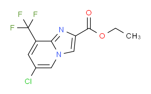 CAS No. 1237838-84-4, Ethyl 6-chloro-8-(trifluoromethyl)imidazo[1,2-a]pyridine-2-carboxylate