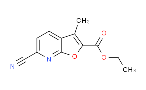 CAS No. 1956335-48-0, Ethyl 6-cyano-3-methylfuro[2,3-b]pyridine-2-carboxylate