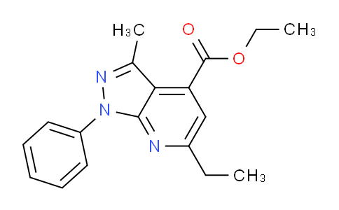 CAS No. 1018151-08-0, Ethyl 6-ethyl-3-methyl-1-phenyl-1H-pyrazolo[3,4-b]pyridine-4-carboxylate