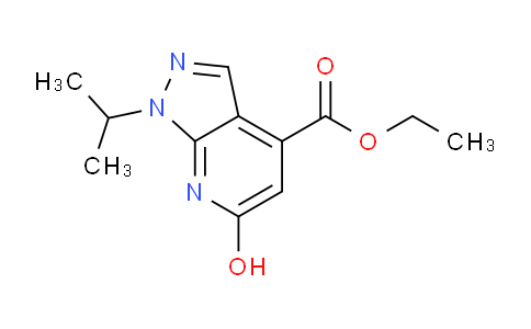 CAS No. 1354822-17-5, Ethyl 6-hydroxy-1-isopropyl-1H-pyrazolo[3,4-b]pyridine-4-carboxylate