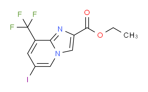 CAS No. 1363405-66-6, Ethyl 6-iodo-8-(trifluoromethyl)imidazo[1,2-a]pyridine-2-carboxylate