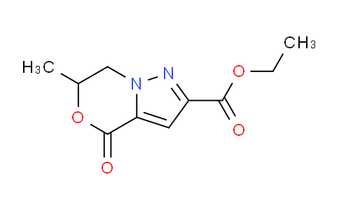 CAS No. 1820649-45-3, Ethyl 6-methyl-4-oxo-6,7-dihydro-4H-pyrazolo[5,1-c][1,4]oxazine-2-carboxylate