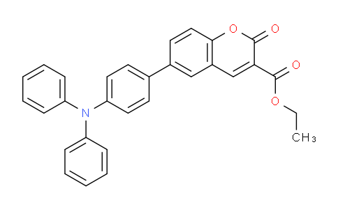 CAS No. 1056693-13-0, Ethyl 6-[4-(Diphenylamino)phenyl]coumarin-3-carboxylate