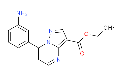 CAS No. 832741-22-7, Ethyl 7-(3-aminophenyl)pyrazolo[1,5-a]pyrimidine-3-carboxylate