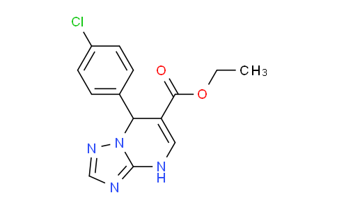 CAS No. 1306738-76-0, Ethyl 7-(4-chlorophenyl)-4,7-dihydro-[1,2,4]triazolo[1,5-a]pyrimidine-6-carboxylate