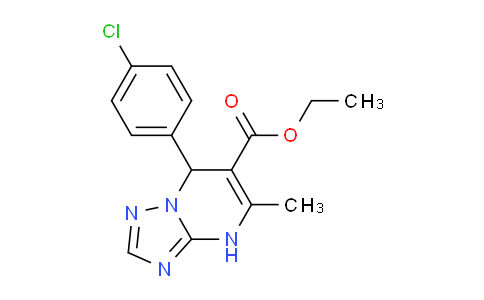 CAS No. 329796-03-4, Ethyl 7-(4-chlorophenyl)-5-methyl-4,7-dihydro-[1,2,4]triazolo[1,5-a]pyrimidine-6-carboxylate