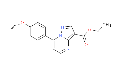 CAS No. 723332-84-1, Ethyl 7-(4-methoxyphenyl)pyrazolo[1,5-a]pyrimidine-3-carboxylate