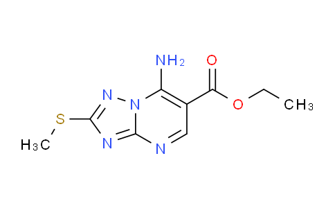 CAS No. 90559-98-1, Ethyl 7-amino-2-(methylthio)-[1,2,4]triazolo[1,5-a]pyrimidine-6-carboxylate