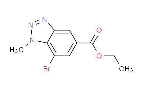 CAS No. 1423037-30-2, Ethyl 7-bromo-1-methyl-1,2,3-benzotriazole-5-carboxylate