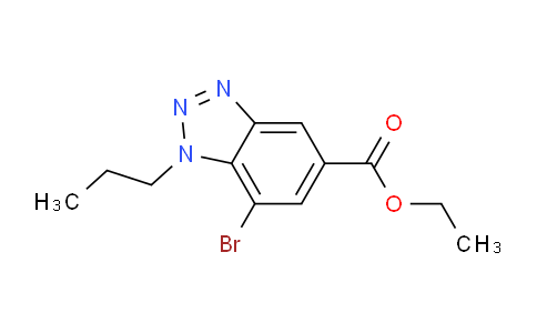 CAS No. 1820686-19-8, Ethyl 7-bromo-1-propyl-1H-benzo[d][1,2,3]triazole-5-carboxylate