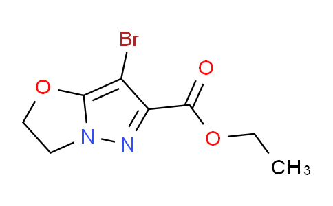 CAS No. 1779121-83-3, Ethyl 7-bromo-2,3-dihydropyrazolo[5,1-b]oxazole-6-carboxylate
