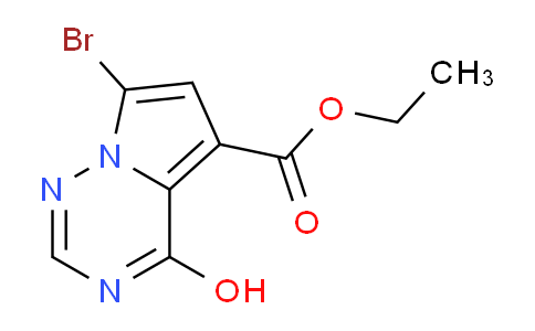 CAS No. 938192-22-4, Ethyl 7-bromo-4-hydroxypyrrolo[2,1-f][1,2,4]triazine-5-carboxylate