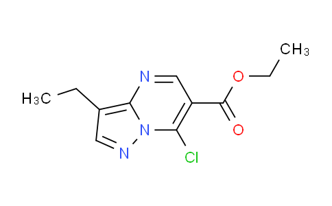 CAS No. 43024-71-1, Ethyl 7-chloro-3-ethylpyrazolo[1,5-a]pyrimidine-6-carboxylate