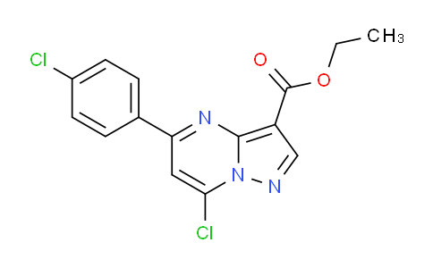CAS No. 871571-88-9, Ethyl 7-chloro-5-(4-chlorophenyl)pyrazolo[1,5-a]pyrimidine-3-carboxylate