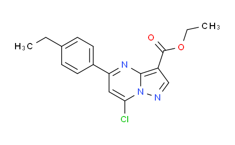 CAS No. 1403602-98-1, Ethyl 7-chloro-5-(4-ethylphenyl)pyrazolo[1,5-a]pyrimidine-3-carboxylate