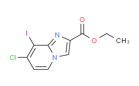 CAS No. 1331823-97-2, Ethyl 7-chloro-8-iodoimidazo[1,2-a]pyridine-2-carboxylate