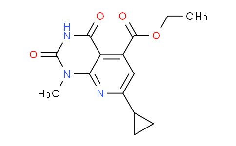 CAS No. 1217863-09-6, Ethyl 7-cyclopropyl-1-methyl-2,4-dioxo-1,2,3,4-tetrahydropyrido[2,3-d]pyrimidine-5-carboxylate
