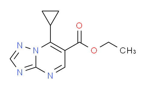 CAS No. 1245807-84-4, Ethyl 7-cyclopropyl-[1,2,4]triazolo[1,5-a]pyrimidine-6-carboxylate