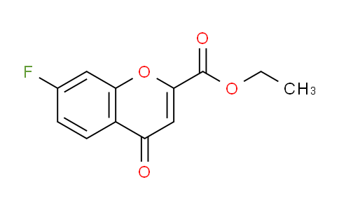 CAS No. 865449-53-2, Ethyl 7-fluoro-4-oxo-4H-chromene-2-carboxylate