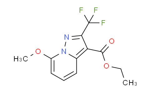 CAS No. 1219130-35-4, Ethyl 7-methoxy-2-(trifluoromethyl)pyrazolo[1,5-a]pyridine-3-carboxylate