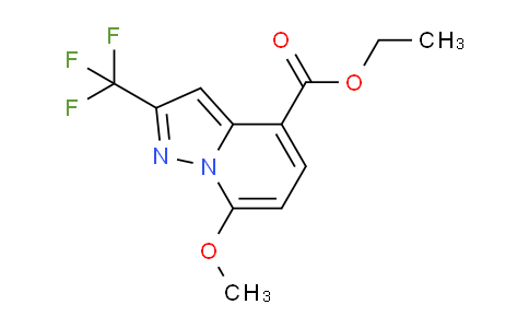 CAS No. 1010819-95-0, Ethyl 7-methoxy-2-(trifluoromethyl)pyrazolo[1,5-a]pyridine-4-carboxylate