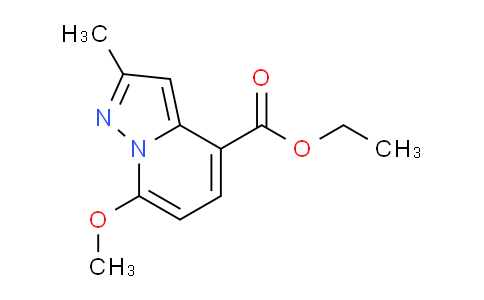CAS No. 1956331-53-5, Ethyl 7-methoxy-2-methylpyrazolo[1,5-a]pyridine-4-carboxylate