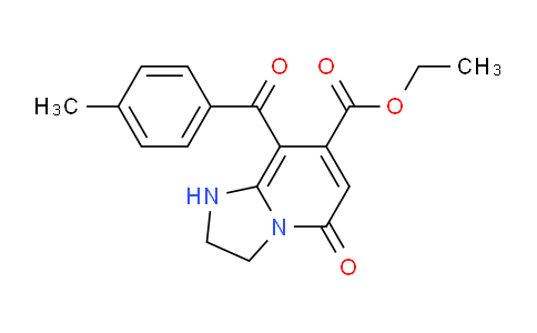 CAS No. 1263212-69-6, Ethyl 8-(4-methylbenzoyl)-5-oxo-1,2,3,5-tetrahydroimidazo[1,2-a]pyridine-7-carboxylate