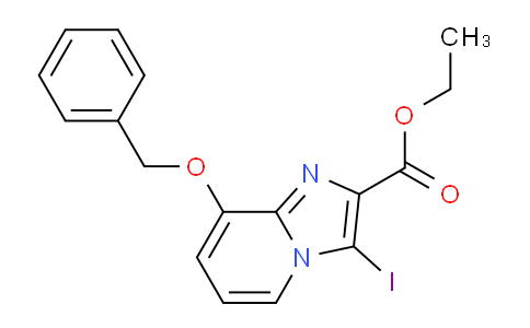 CAS No. 885276-85-7, Ethyl 8-(benzyloxy)-3-iodoimidazo[1,2-a]pyridine-2-carboxylate