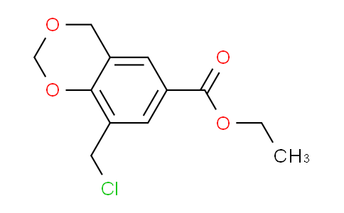 CAS No. 175205-83-1, Ethyl 8-(chloromethyl)-4H-benzo[d][1,3]dioxine-6-carboxylate