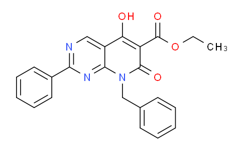 CAS No. 76377-80-5, Ethyl 8-benzyl-5-hydroxy-7-oxo-2-phenyl-7,8-dihydropyrido[2,3-d]pyrimidine-6-carboxylate