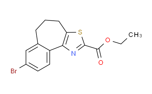 CAS No. 1956310-95-4, Ethyl 8-bromo-5,6-dihydro-4H-benzo[6,7]cyclohepta[1,2-d]thiazole-2-carboxylate
