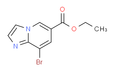 CAS No. 957103-97-8, Ethyl 8-bromoimidazo[1,2-a]pyridine-6-carboxylate