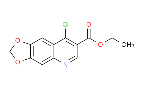 CAS No. 26893-17-4, Ethyl 8-chloro[1,3]dioxolo[4,5-g]quinoline-7-carboxylate