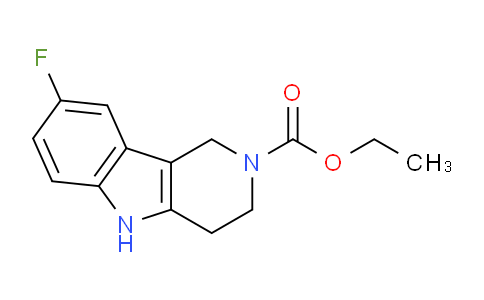 CAS No. 58038-66-7, Ethyl 8-fluoro-3,4-dihydro-1H-pyrido[4,3-b]indole-2(5H)-carboxylate