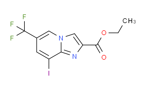 CAS No. 1135283-39-4, Ethyl 8-iodo-6-(trifluoromethyl)imidazo[1,2-a]pyridine-2-carboxylate