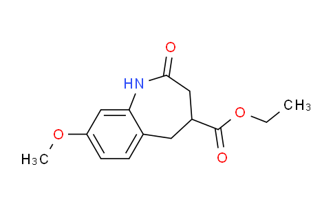 CAS No. 1217041-66-1, Ethyl 8-methoxy-2-oxo-2,3,4,5-tetrahydro-1H-benzo[b]azepine-4-carboxylate