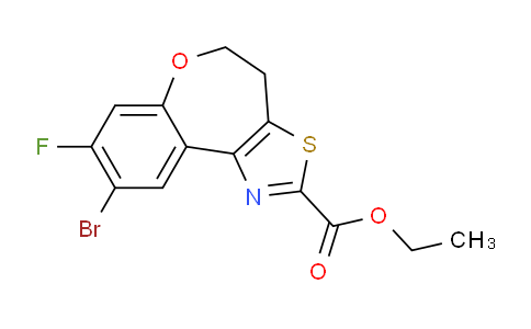 CAS No. 1451085-03-2, Ethyl 9-bromo-8-fluoro-4,5-dihydrobenzo[2,3]oxepino[4,5-d]thiazole-2-carboxylate