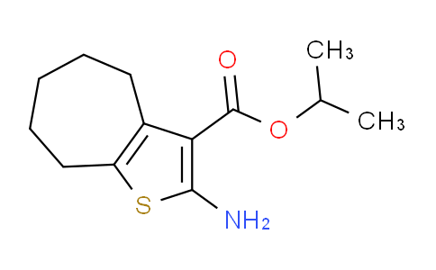 CAS No. 351983-32-9, Isopropyl 2-amino-5,6,7,8-tetrahydro-4H-cyclohepta[b]thiophene-3-carboxylate