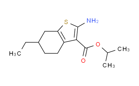 CAS No. 351981-99-2, Isopropyl 2-amino-6-ethyl-4,5,6,7-tetrahydrobenzo[b]thiophene-3-carboxylate
