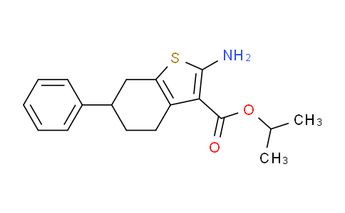 CAS No. 438214-76-7, Isopropyl 2-amino-6-phenyl-4,5,6,7-tetrahydrobenzo[b]thiophene-3-carboxylate