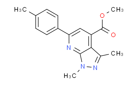 CAS No. 1011359-97-9, Methyl 1,3-dimethyl-6-(p-tolyl)-1H-pyrazolo[3,4-b]pyridine-4-carboxylate