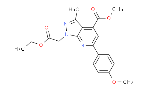 CAS No. 1011399-57-7, Methyl 1-(2-ethoxy-2-oxoethyl)-6-(4-methoxyphenyl)-3-methyl-1H-pyrazolo[3,4-b]pyridine-4-carboxylate