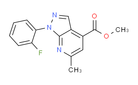 CAS No. 1011398-46-1, Methyl 1-(2-fluorophenyl)-6-methyl-1H-pyrazolo[3,4-b]pyridine-4-carboxylate