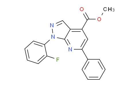 CAS No. 1011399-45-3, Methyl 1-(2-fluorophenyl)-6-phenyl-1H-pyrazolo[3,4-b]pyridine-4-carboxylate
