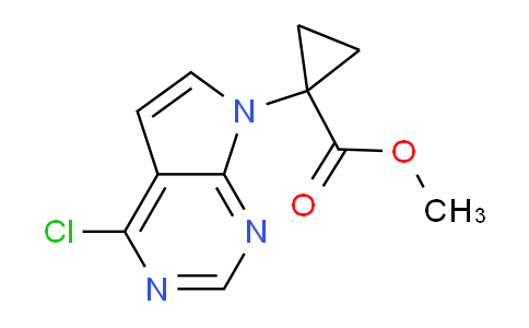 CAS No. 1402446-71-2, Methyl 1-(4-chloro-7H-pyrrolo[2,3-d]pyrimidin-7-yl)cyclopropanecarboxylate