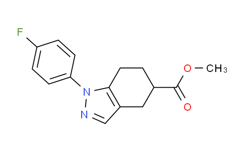 CAS No. 1076197-87-9, Methyl 1-(4-fluorophenyl)-4,5,6,7-tetrahydro-1H-indazole-5-carboxylate