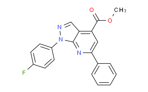 CAS No. 1011398-72-3, Methyl 1-(4-fluorophenyl)-6-phenyl-1H-pyrazolo[3,4-b]pyridine-4-carboxylate